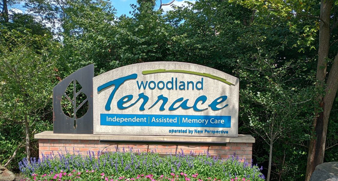 Before cleaning sign for Woodland Terrace