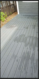 Residential deck after cleaning